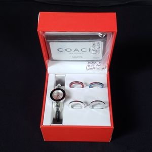 Coach Watch with Five Interchangeable Bezels